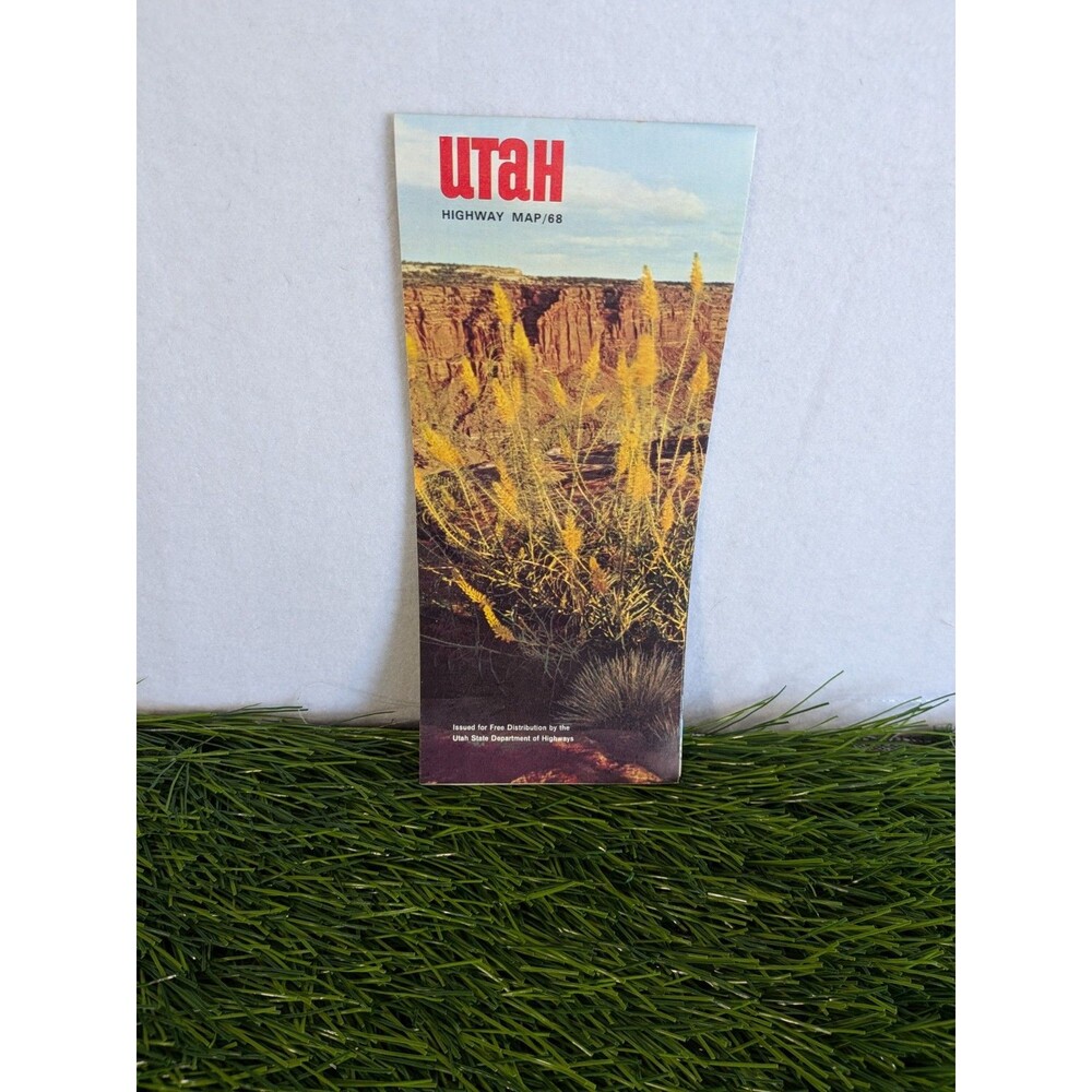 1968 Utah Highway Map - Utah State Department of Highways